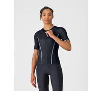 Maillot Castelli Anima Flow manches courtes noir blanc - XS