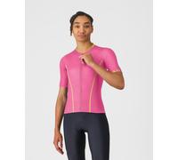 Maillot Castelli Anima Flow manches courtes rose jaune - M