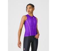 Maillot Castelli Anima Flow sans manches violet femme - XS