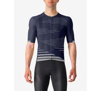 Maillot Castelli Climber's 4.0 Rosso Corsa manche courte bleu foncé argent - XL