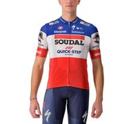 Maillot Castelli Competizione 2 Champion de France Manche Courte Bleu Soudal Quick-Step, Taille S