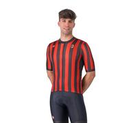 Maillot Castelli Competizione 3 AC Milan Home manches courtes rouge noir, Taille XL