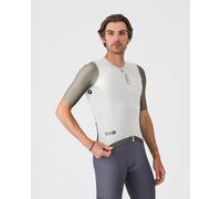 Maillot Castelli Corretto manches courtes blanc ivoire vert - XS