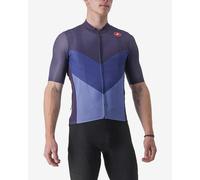 Maillot manches courtes castelli endurance pro 2 bleu fonce violet
