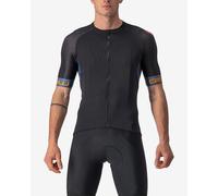 Maillot Castelli Entrata VI manche courte noir bleu orange - XS