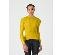 Maillot Castelli Espresso 2 manches longues jaune mangue femme - XXS