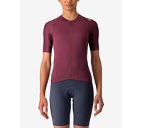 Maillot Castelli Espresso manche courte bordeaux femme - XL