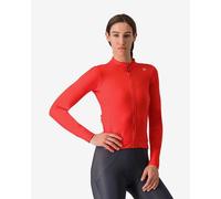 Maillot Castelli Espresso Thermal manche longue rouge intense femme - M