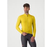 Maillot Castelli Espresso Thermal manches longues jaune mangue - XXL