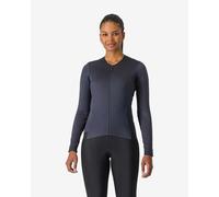 Maillot Castelli Fly manche longue bleu profond noir femme - S