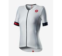 Maillot Castelli Free Speed 2 Race Top Rosso Corsa manche courte blanc noir femme - XL