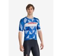 Maillot Castelli Heritage manche courte bleu blanc - XL