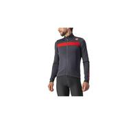Maillot castelli puro 3 fz grisfonce rouge reflex