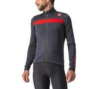 Maillot Castelli Puro 3 FZ Manches Longues Noir Rouge, Taille XS