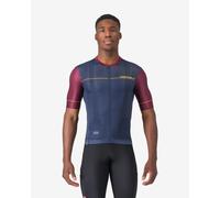Maillot Castelli Unlimited Endurance 2 manches courtes bleu marine grenat - XL