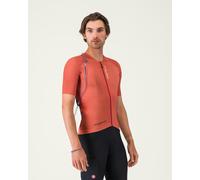 Maillot Castelli Unlimited Pro 2 Rosso Corsa à manches courtes orange intense - L