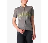 Maillot Castelli Unlimited Sentiero 3 manche courte gris fer jaune soufre femme - S