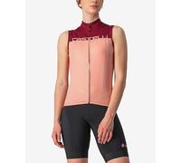 Maillot Castelli Velocissima sans manches rose clair lilas femme - S