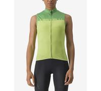 Maillot Castelli Velocissima sans manches vert lime brillant femme - L