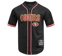 Maillot Classique Noir/Rouge en Maille boutonnée NFL San Francisco 49ers pour Homme par Pro Standard, Noir/Rouge, L