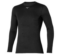Mizuno Maillot col rond manches longues Homme Breath Thermo Mid Weight Noir L