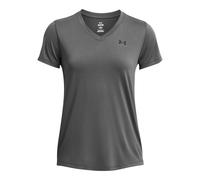 Under Armour - T-shirt Tech SSV-Solid - respirant, col en V - Femme L Gris