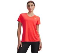 Under Armour T-shirt col V Tech SSV Twist Femme Rouge Venin/Blanc XS