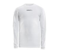 Maillot compression enfant Craft pro control LS Blanc 12/14 ans