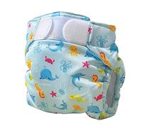 Maillot couche bébé et enfant - Couche de natation - Maillot couche bleu - Couche de nage bébé de 1 à 4 KG - Couche baignade - Réutilisable - Lavable en machine - Freds swim academy