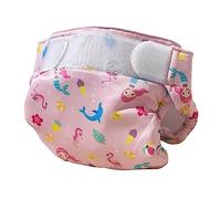 Maillot couche bébé et enfant - Couche de natation - Maillot couche rose - Couche de nage bébé de 4 à 9 KG - Couche baignade - Réutilisable - Lavable en machine - Freds swim academy