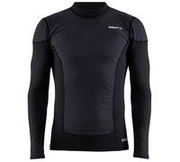 Maillot Craft Active Extreme X Wind Ls M Hauts Homme - Noir-Gris Granit - Manches longues - Running - Respirant XL