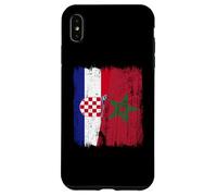 Maillot Croatie Maroc Demi Drapeau Croate Patrimoine Marocain Coque pour iPhone XS Max