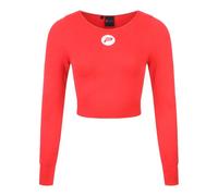 Maillot crop manches longues femme Pure2Improve Rouge M