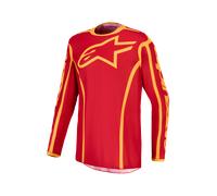 Maillot Cross Alpinestars Fluid Apex V2 Rouge Feu/OrM Rouge Feu,Or