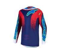 alpinestars Fluid Drag Hommes Maillot MX Bleu/Rouge M