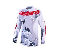 alpinestars Racer Air Lone Homme Maillot Gris/Rouge XL