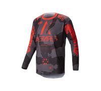 Maillot Cross Alpinestars Racer Hollow Gris Camouflage/Fluo OrangeS Gris Camouflage,Fluo Orange
