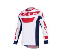 Maillot Cross Alpinestars Racer Riway Blanc/Bleu/RougeS Blanc,Bleu,Rouge
