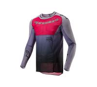 Alpinestars Supertech Dade Maillot de motocross, rouge-pourpre, taille 2XL