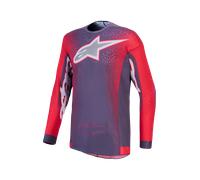 Maillot Cross Alpinestars Supertech Hiten AFD Graystone/Rouge Fluo/Lilas ClairM Graystone,Rouge Fluo,Lilas Clair
