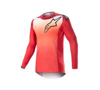 Alpinestars Supertech Risen Maillot de motocross, blanc-rouge, taille 2XL