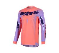 Maillot Cross Alpinestars Supertech Scenz Corail vif/VioletXXL Corail vif,Violet