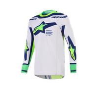 Alpinestars Supertech Vista Maillot de motocross, gris-bleu, taille L pour homme