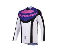 Alpinestars Techstar Knif, maillot XXL Gris Clair/Noir/Mauve Gris Clair/Noir/Mauve