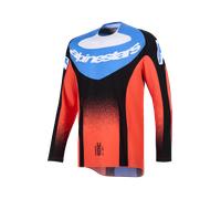 Alpinestars Techstar Knif, maillot XXL Noir/Orange/Bleu Clair Noir/Orange/Bleu Clair