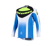 Alpinestars Maillot Cross Techstar Knif UCLA Bleu/Noir/Jaune fluo Taille S Homme