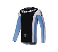 Alpinestars Techstar Melt, maillot XL Noir/Blanc/Bleu Clair Noir/Blanc/Bleu Clair