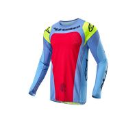 Alpinestars Techstar Ocuri Maillot de motocross, rouge-bleu, taille L