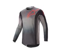 Maillot Cross Alpinestars Techstar Sein Noir/Rouge NéonL Noir,Rouge Néon