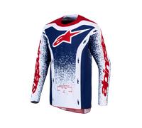 Alpinestars Maillot Techstar Unity Édition Limitée Red White Blue, Taille: XXL